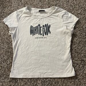 White Fox Boutique White Graphic Tee